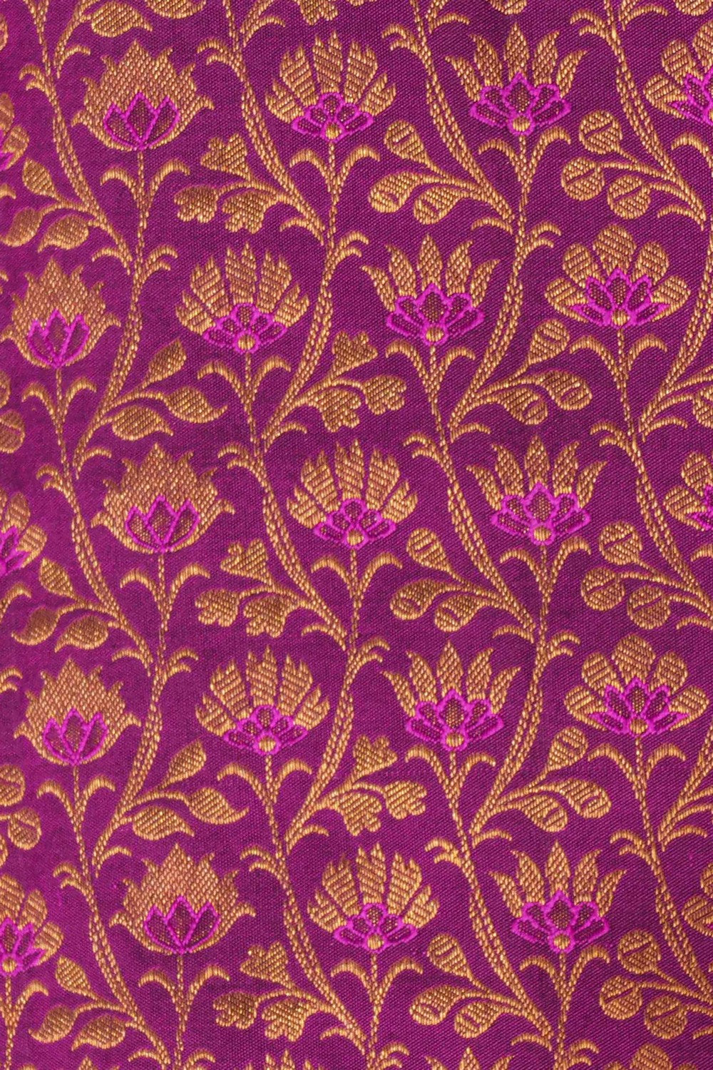 Image of Kanchipattu Brocade Violet Saree